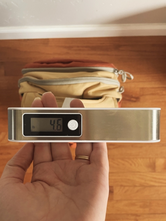 luggage scale reading weight. bring a scale with you when traveling internationally.