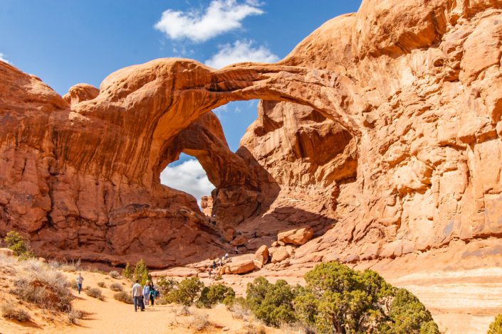 arches national park trails double arch in arches national park