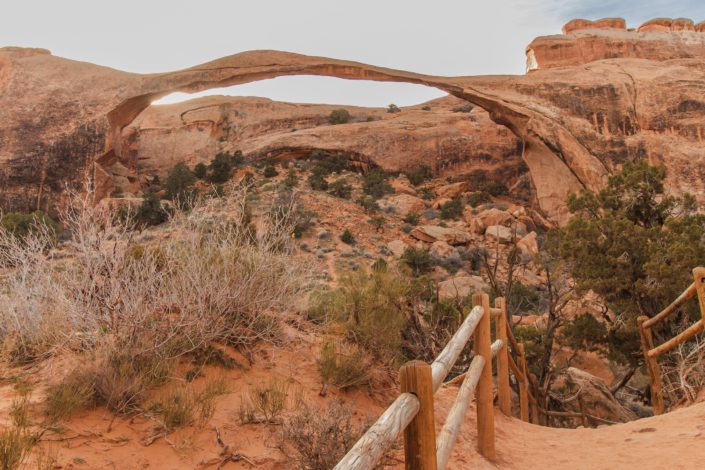 landscape arch arches national park landscape arch on the devils garden loop