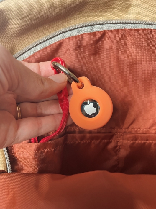add an airtag to your carry on packing list for a long flight