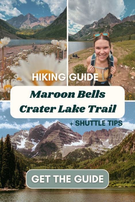 crater lake trail maroon bells pinterest pin