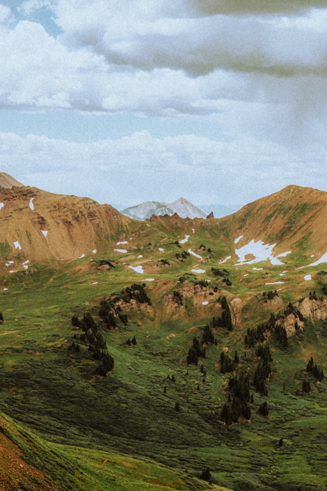 four pass loop backpacking route