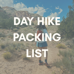 packing list day hike