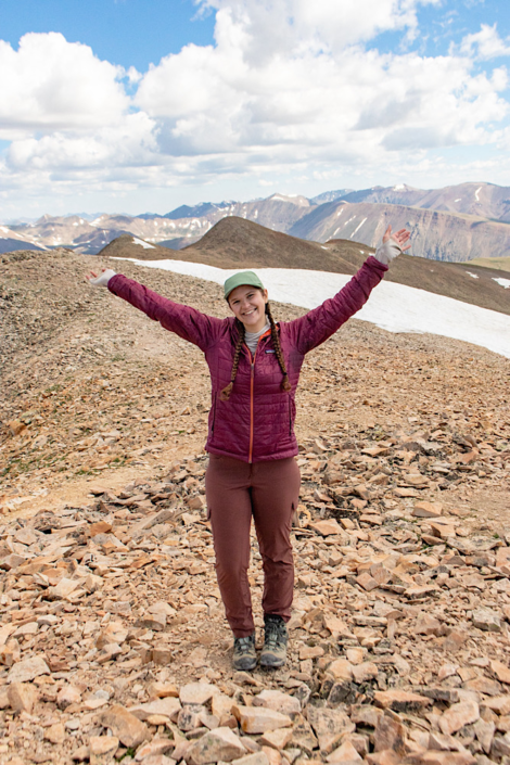 Summit of Mount Sherman, one of the easiest 14ers in Colorado for beginner hikers