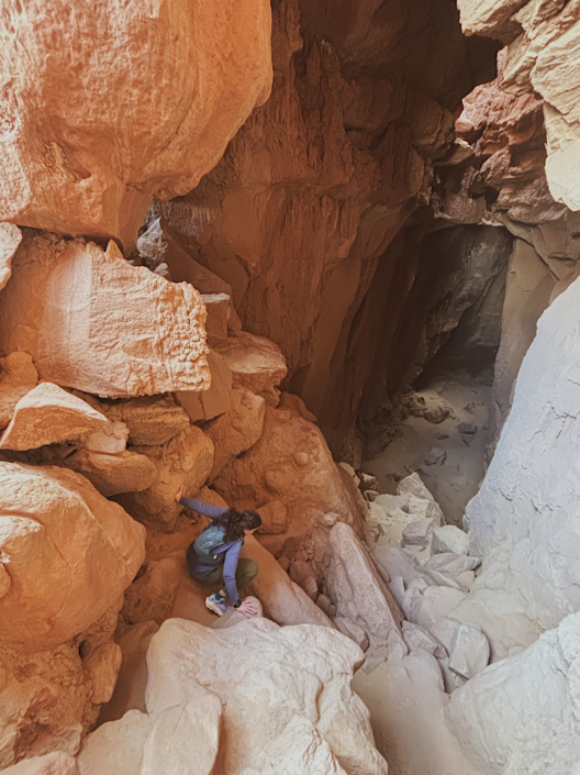 Goblin’s Lair cave in Goblin Valley State Park Utah hiking destination
