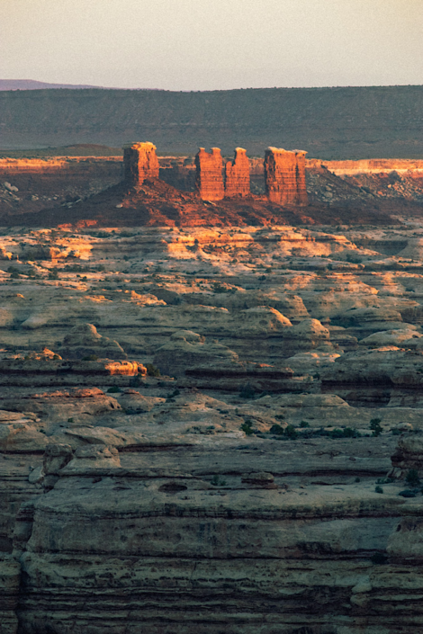 the chocolate drops rock formations stand tall above the maze