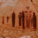 Holy Ghost panel at the Great Gallery pictograph site in Horseshoe Canyon Utah