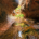 Tubular sandstone formation and water-filled potholes inside The Subway in Zion National Park