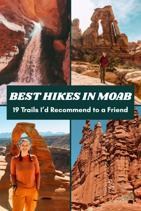 best hikes in moab pinterest collage