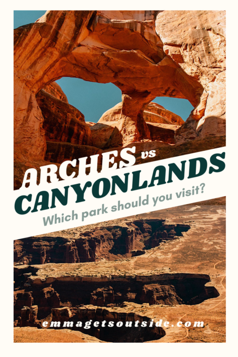 arches vs canyonlands pinterest collage of arches national park vs canyonlands