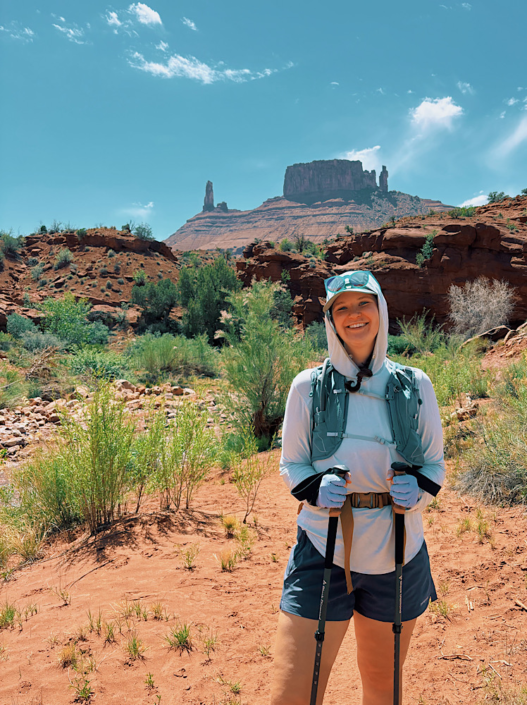 one of the best hikes in moab with castleton view