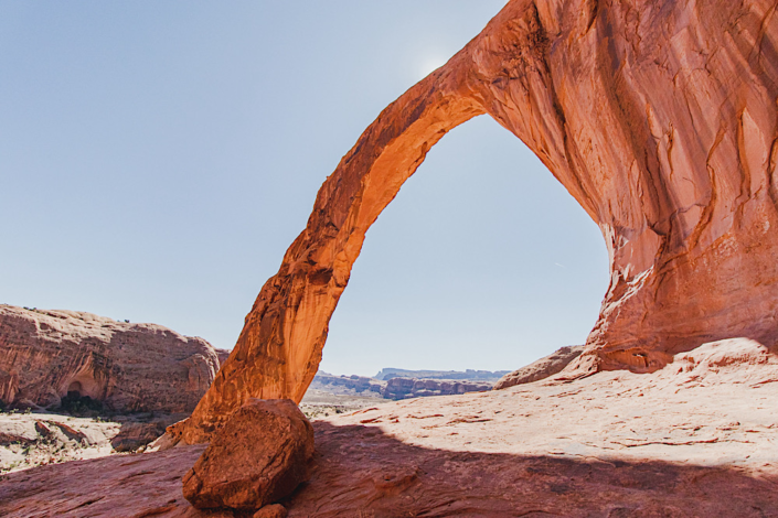backside of corona arch