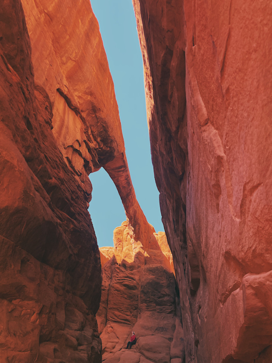 Surprise Arch hidden within the Fiery Furnace in Arches National Park.