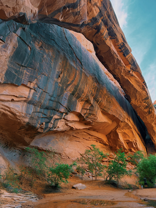 Morning Glory Natural Bridge at the end of the Grandstaff Canyon Trail near Moab.
