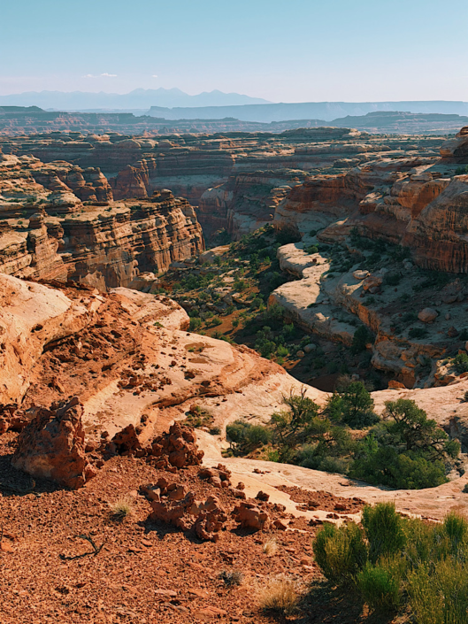 Sweeping canyon views from Pete's Mesa on the hike to the Harvest Scene pictographs.