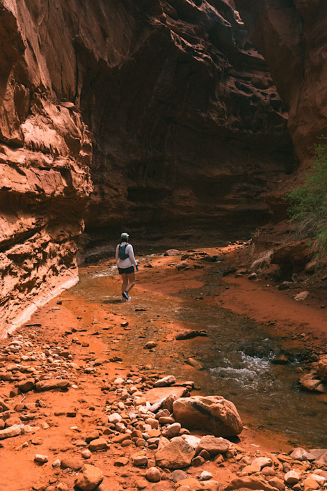 one of the best hikes in moab slot canyon