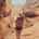 Wearing Vuori Villa Shorts while hiking in Colorado National Monument