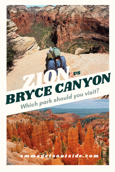zion vs bryce national park zion vs bryce pinterest pin