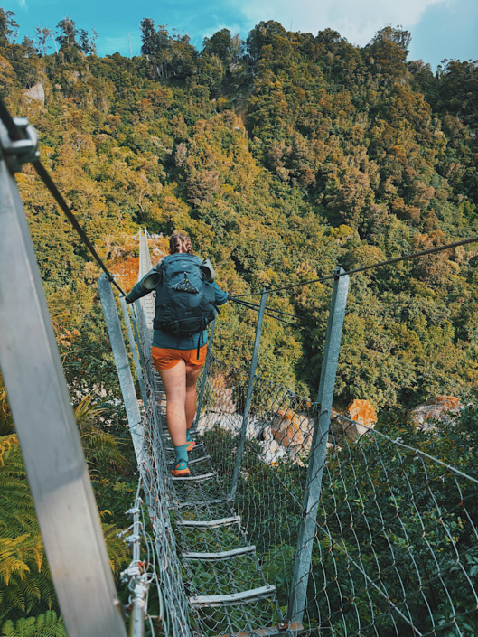 Osprey Sirrus 34 backpack on a hike in New Zealand